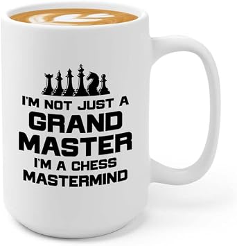 Chess Coffee Mug 15oz White - Im a chess lgnd - Chess Board Game Chess Pieces Chess Gifts Chess Club Chess Trainer Checkmate
