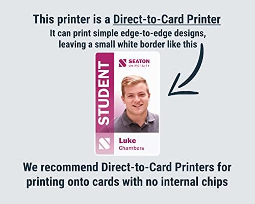 EasyBadge IDP Smart 31 ID Card Printer | Single-Sided Badge Printer | Prints a Card in 23 Seconds | USB Connectivity