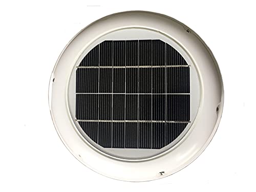 yaoqijie 2. Ventilador AUTOMÁTICO DE Ventilador DE Ventilador DE Techo Solar 5W Usado Encajar para BAÑO COBERTIZO CASERO CONSERVACIONES CARAVANAS Barcos CASA Verde Lasting