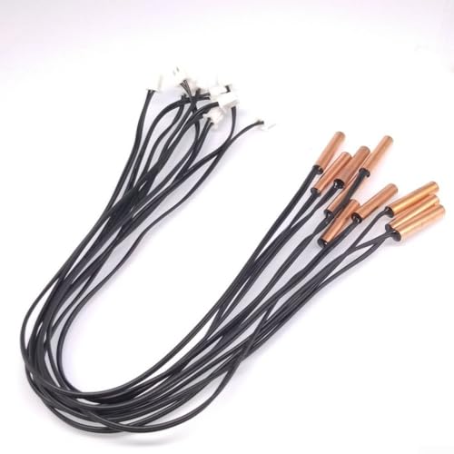 Sondas de sensor de temperatura de cobre impermeables fiables, paquete de 20 para aire acondicionado, ofrecen varios valores de resistencia para uso (50 K)