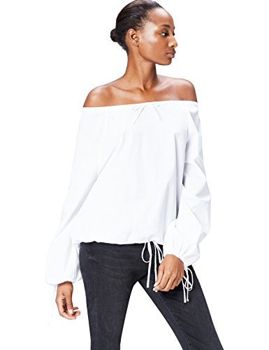 find. Oversized Blusa para Mujer, Blanco (White), 42 (Talla del Fabricante: Large)