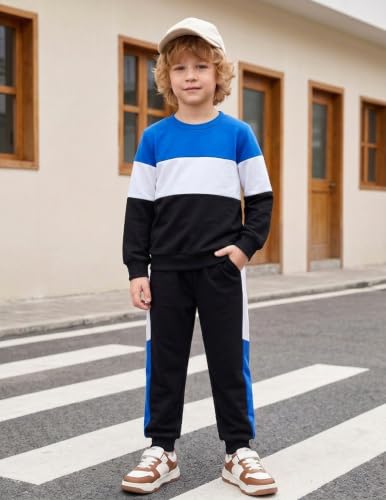 Image of Boys Clothes Boy Outfits 2-Piece Long Sleeve Sweatshirt Tops and Pants Fall Winter Outfits Set 3-14 Years