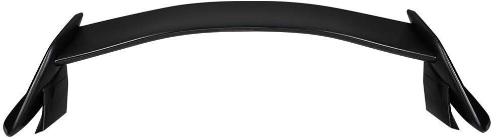 IKON MOTORSPORTS, Trunk Spoiler Compatible with 2017-2021 Honda Civic Hatchback 4Door, TR Style Painted #NH877P Sonic Gray Pearl ABS Plastic Rear Trunk Lid Spoiler Wing Lip