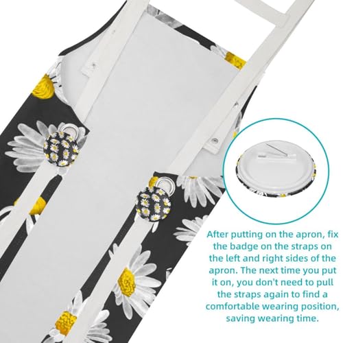 Tablier de serveuse multicolore avec broches pour restaurant et bar - 5