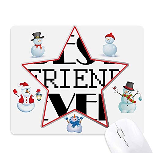 Tapis de souris bureau motif bonhomme de neige ambiance hiver