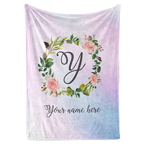Personalized Girls Throw Blanket with Custom Name | Plush Warm