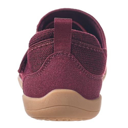 Image of Sisttke Diabetic Shoes for Women Wide Width Arch Support Diabetic Slippers Adjustable Orthopedic Barefoot House Shoes for Swollen Feet Edema Arthritis Indoor Outdoor,Wine Red,9 Wide Women