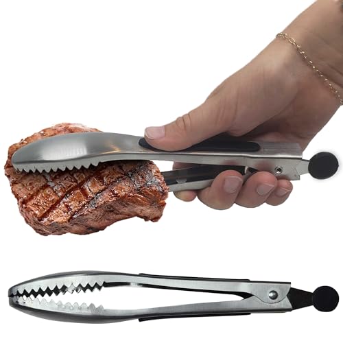 Vremi Ice Tongs with Non-Slip Handle