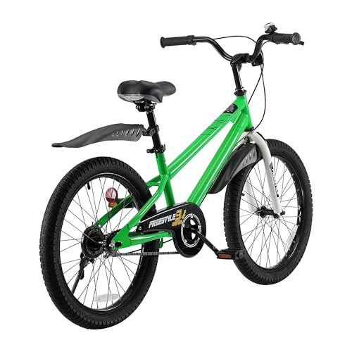 Image of RoyalBaby Bicycle for Kids Cycle for 6-10 Years Boys & Girls 20 Inch | Training Wheels | Adjustable Seat | 1 Year Warranty | Green