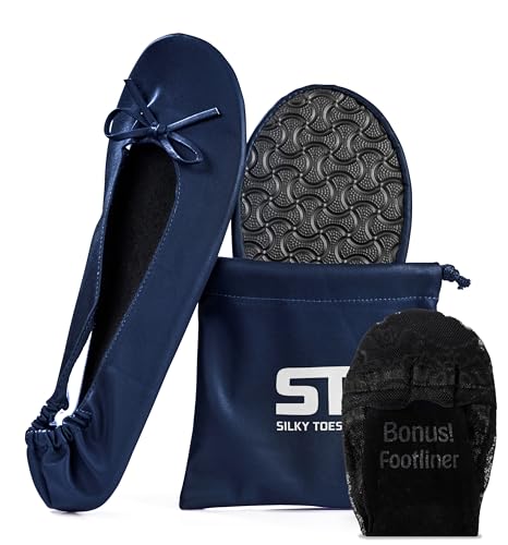Image of Silky Toes Foldable Flat Shoes for Women | Portable Ballet Flats for Weddings, Parties, Events, Travel |Comfortable Cushioned
