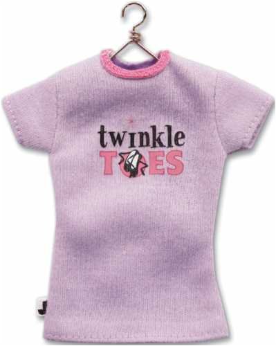 Ballet Tee Shirt Ornament Mini Twinkle Toes Lavender & Pink Slippers