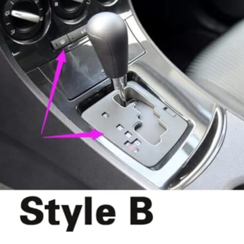 Panneau de commande central Mazda 3 2010-2015 adhésif carbone gris