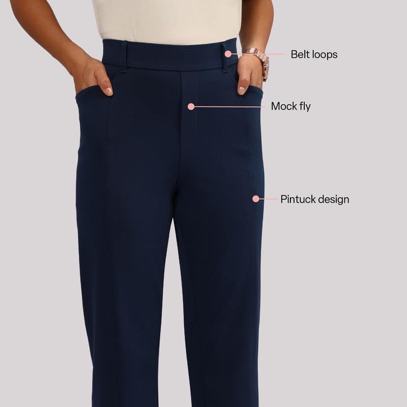 Image of Blissclub Womens AM:PM Air Straight Pants - Cotton
