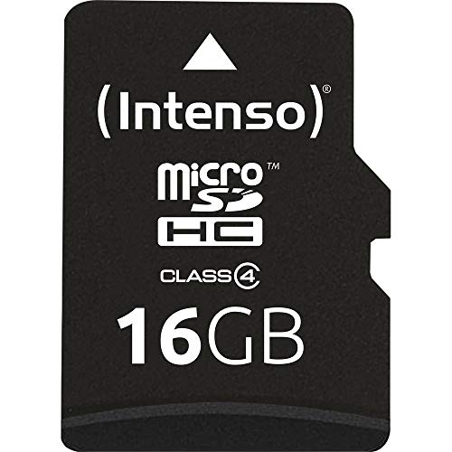 Intenso Microsdhc Memory Card, Class 4, 16 GB, Black