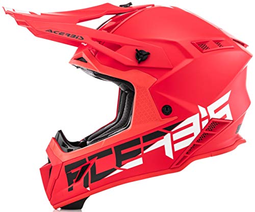 Acerbis CASCO IMPACT STEEL CARBON ROSSO XXL
