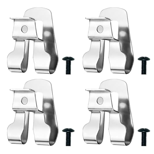 4PCS Belt Clip for Ryobi, Belt Hook with Screw for Ryobi and Ridgid 18 Volt Tools 633586002, 304