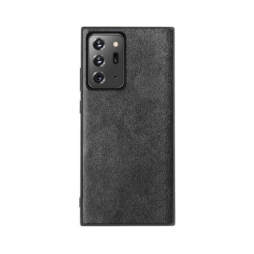 Protection Samsung Galaxy Note 20 Ultra étui cuir synthétique velours gris