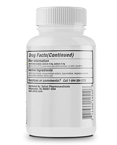 Safrel Senna 8.6 Mg Tablets (1000 Count) –Natural Sennosides Vegetable Laxative For Constipation, Bloating, Gas, Irregularity Relief. Safe Overnight Relief | Generic Senokot, Original Value Pack #TOP3