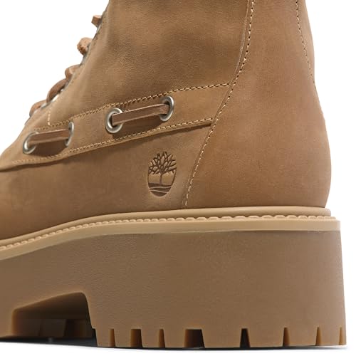 Timberland Timberland Women's Stone Street Platform Kiltie Boot, Wheat Full Grain, 8.5 Medium