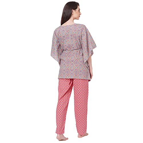 Image of Sweet Dreams Women's Cotton Printed Night Suit Set