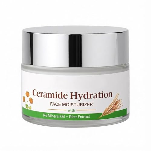 Image of Hydration Face Moisturizer with Rice Extract | No Mineral Oil | Lightweight Daily Moisturizing Cream for Soft & Nourished Skin | 200 ml