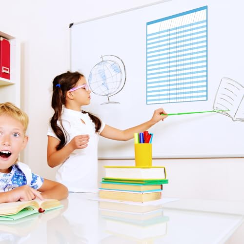 Gilprop 17 x 22 Inch Large Magnetic Dry Erase Incentive Chart Homework Progress Tracking Chart Reward Sticker Charts Teacher School Classroom Attendance Behavior Tracker Chore Responsibility(Blue) - Image 5