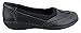 Clarks Women's Hustle Slip On Shoe - Wide, Black, Size 7.0
