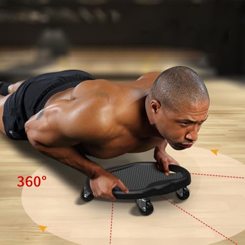 Rodillo AB de acero con alfombra para entrenamiento abdominal en casa 4