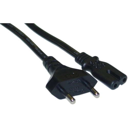 CableWholesale European Notebook Power Cord - 6 Foot Non-Polarized Europlug or CEE 7/16 to C7 - VDE Approved