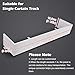 Ceiling Mount Curtain Track Pelmet Cover, White Curtain Pelmet Box Without Track, Aluminum Alloy Curtain Cornice Baffle Panel for Windows(1.4 Meter (4.6ft))