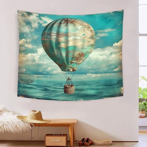 Ballon à air chaud 3D effet tapisserie grand format en tissu résistant