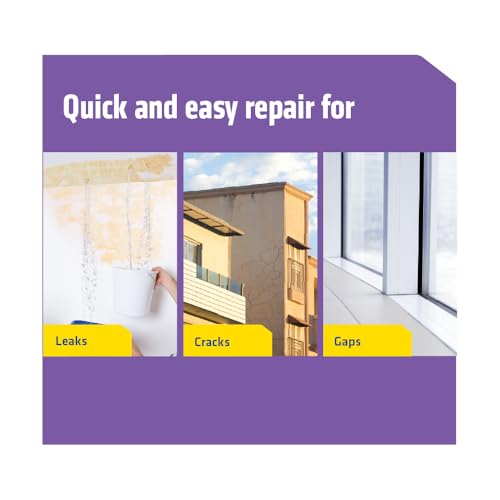 Image of Dr. Fixit Kwik N Ezee Klear | 1 Kg with Brush | DIY PU Based Transparent Waterproofing Solution for Cracks in Roof, Walls, Floor, Tile