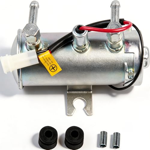 OSIAS 12V High-Flow Fuel Pump – Facet Red Top Style – Self-Priming Petrol/Diesel/Water/Biofuel – Compatible with Classic Cars (Land Rover, MG, Mini), Boats, Tractors