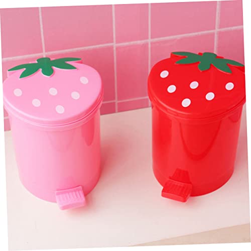 Papelera de Escritorio Mini Roja en Forma de Corazón miniatura 3