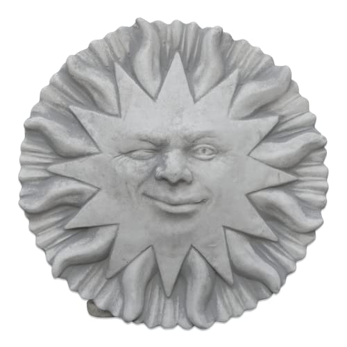 gartendekoparadies.de Élément de décoration Figure de Pierre Massive décoration Murale Soleil...