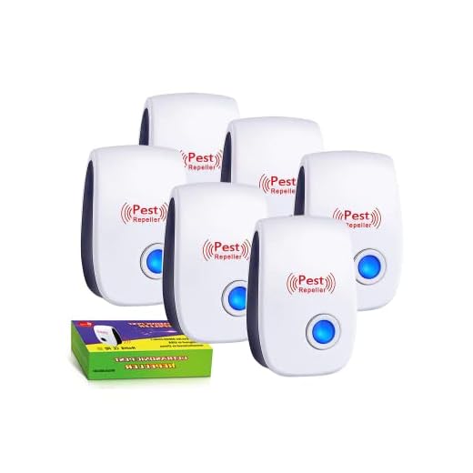 Ultrasonic Pest Repeller, Mice Repellent Plug-ins, Spider Roach Repellent Indoor Electronic Pest Control Device for Home Attic Garage Basement Warehouse (6 Pack)