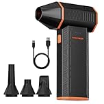 WOLFBOX MF50 Compressed Air Duster-110000RPM Super Power Cordless Air Duster, 3-Gear Adjustable Mini Blower with Rechargeable Battery, Dust Blower for Computer, Keyboard, House, Outdoor and Car