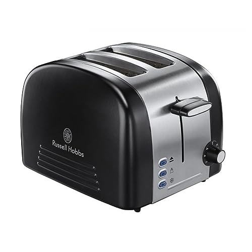Russell Hobbs Ebony 2 Slice Matt Black Toaster Model 18046