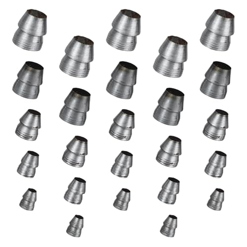 Ipetboom 25 pièces Lot de Coins Ronds Acier pour Marteau à Griffes et Hache Cales de Poignée Robustes Fer pour Renfort Outils de Menuiserie et Fixation