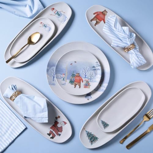 Prato Raso Unitário de 26cm, Natal 2024 Coup Magia Glacial, Porto BR