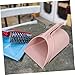 PRETYZOOM Ergonomic Handheld Dustpan Pink Long Handle Dust Pan Only for Room Office Portable Trash Shovel