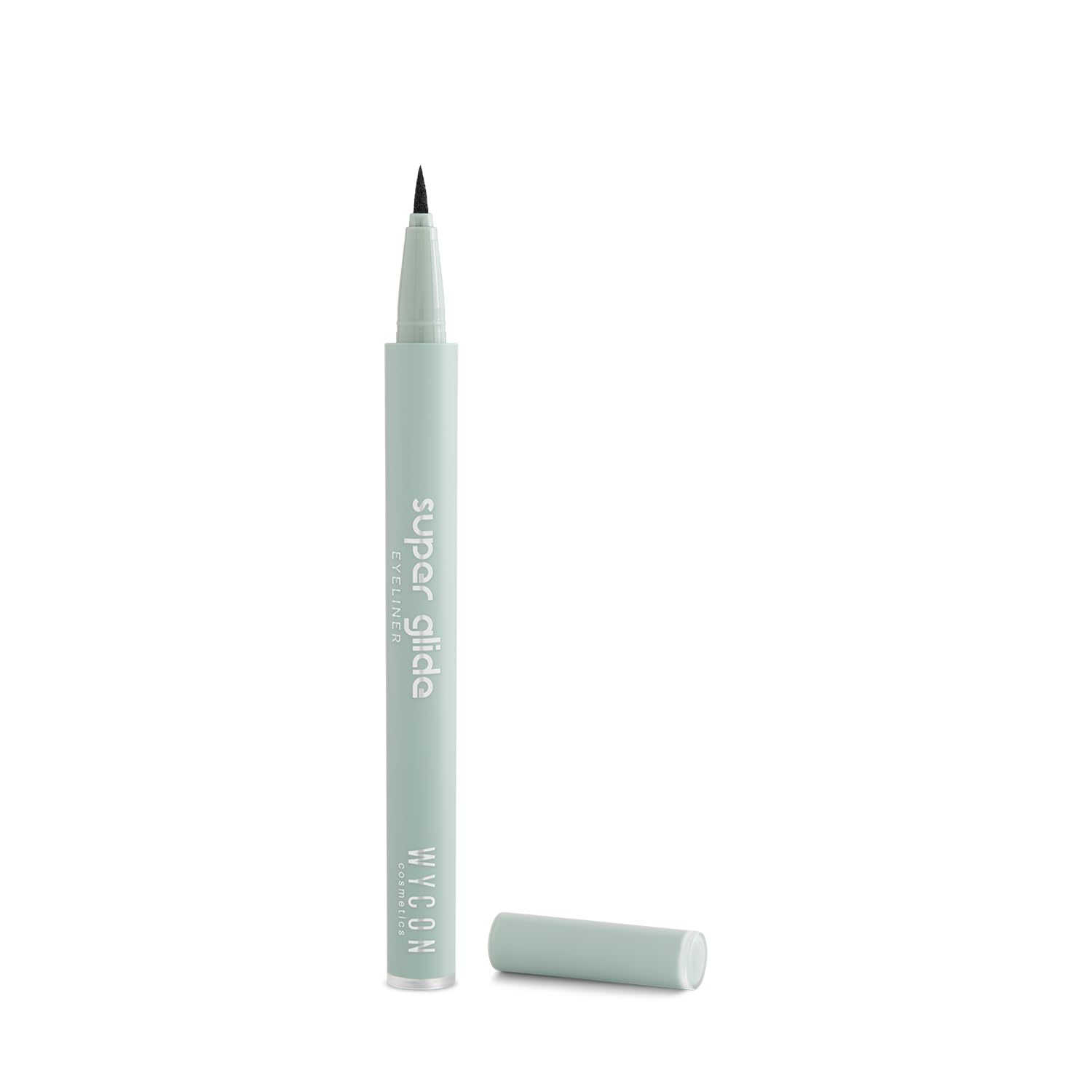WYCON Cosmetics SUPER GLIDE Eyeliner Nero in Penna Resistente all'Acqua con Punta Sottile e Tratto Preciso