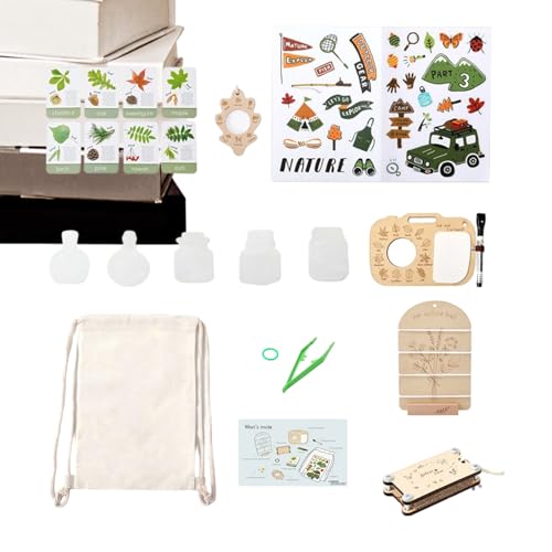 Jouets Exploration Nature | Microscope Outil pédagogique | Kit Exploration Extérieure - Cadeau Adolescents École Anniversaire Camping Jardin Cour
