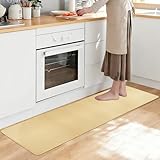 LURICO Küchenteppich Waschbar rutschfest, 44x180cm Waschbar Staubdicht Küchenläufer Küchenmatten Küchen Teppich Läufer Fußmatte mit Gummirücken für Küche, Waschküche, Terrasse, Wohnraum