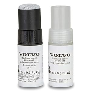 Volvo Original Lack 707 Christal White Pearl Stift Satz