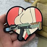 Sexy Girl PVC Patch: Humorous Morale Patch with Hook and Loop - Anime Girls Tactical Military Patches, Morale Patches for Backpacks, Helmet and Other Military Tactical Gears