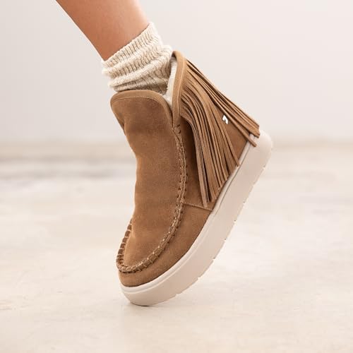 Bottes australiennes à franges Gioseppo Schilde en cuir chaud