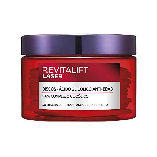 L'Oréal Paris Revitalift Láser Peeling Anti-manchas en Discos con Ácido Glicólico, 30 Discos