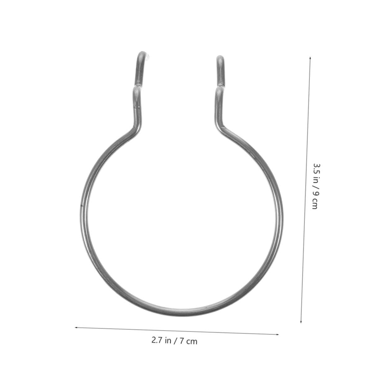 PartyKindom Double-Wire Hooks 8pc Heavy Duty Metal for Office Craft Room Wall Organizer