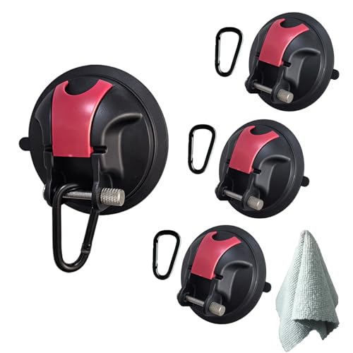 roseddy 吸盤 フック 吸盤 強力 吸盤 フック 超強力 直径10cm 耐荷重 70kg 強力吸盤 吸盤 タープ フック 車 タープ 固定 吸盤 強力 フック タープ 吸盤 車 タープ吸盤 サンシェード固定 繰り返し使用可能2024